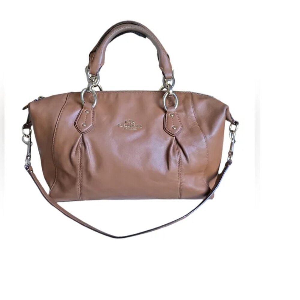 Coach Colette Leather Satchel F33806  Warm Brown EUC - Picture 4 of 15